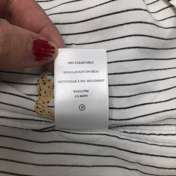 Rails Kathryn Buttondown Shirt Size S Striped Wild Cats White - Picture 7 of 7